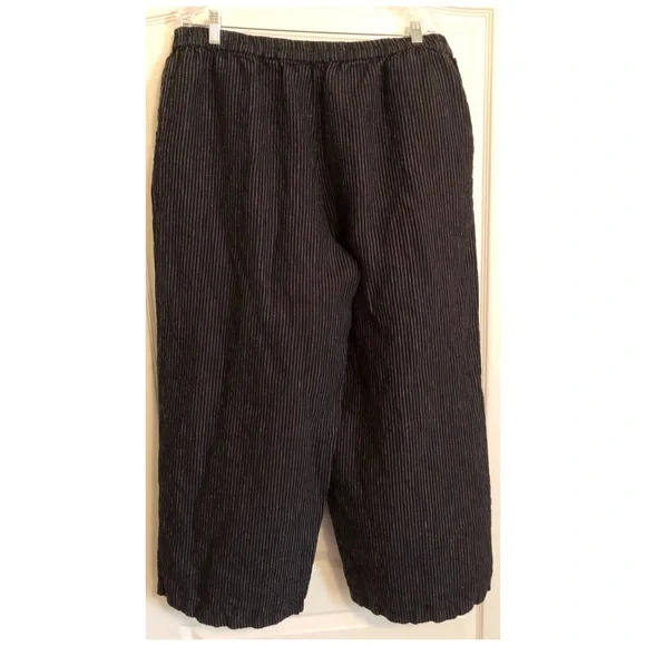 Gudrun Sjoden Striped Linen Wide Leg Pants - Picture 3 of 5